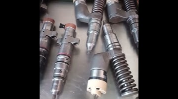 Part of the fuel injectors and tools for teaching and training