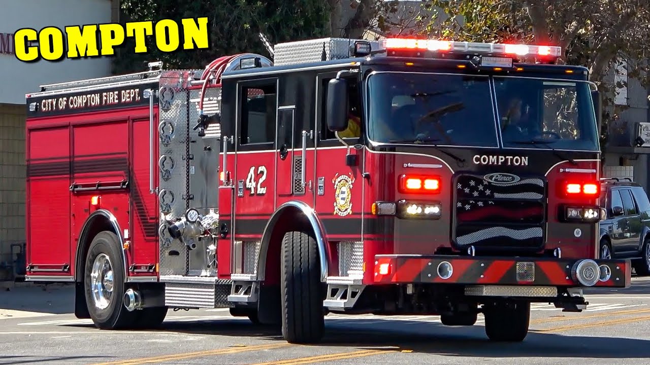 [STRAIGHT OUTTA THE FIRE STATION] - Compton Fire Department Responding Compilation!