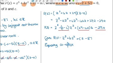 SM U3 T1 FURTHER COMPLEX NUMBERS EG17