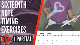 Sixteenth Note Timing | 1-Partial |  Beginner Drum Lesson