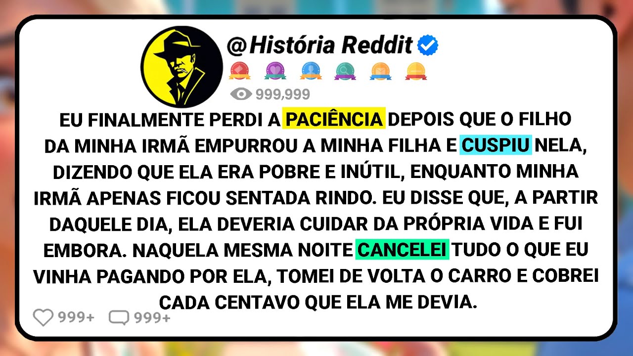 Eu Finalmente Perdi A Paciência Depois Que O Filho Da Minha Irmã Empurrou A Minha Filha E Cuspiu....