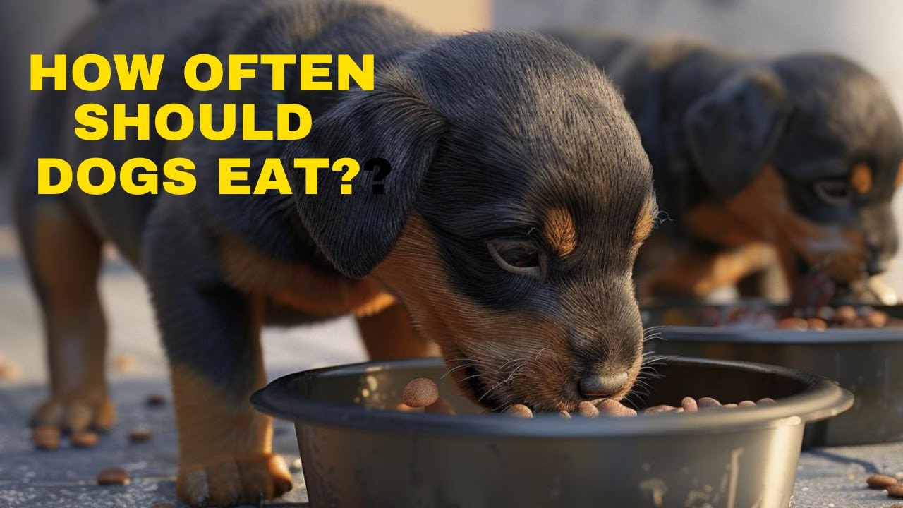 How Many Times A Day Should DOGS EAT? - YouTube
