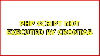 php script not executed by crontab