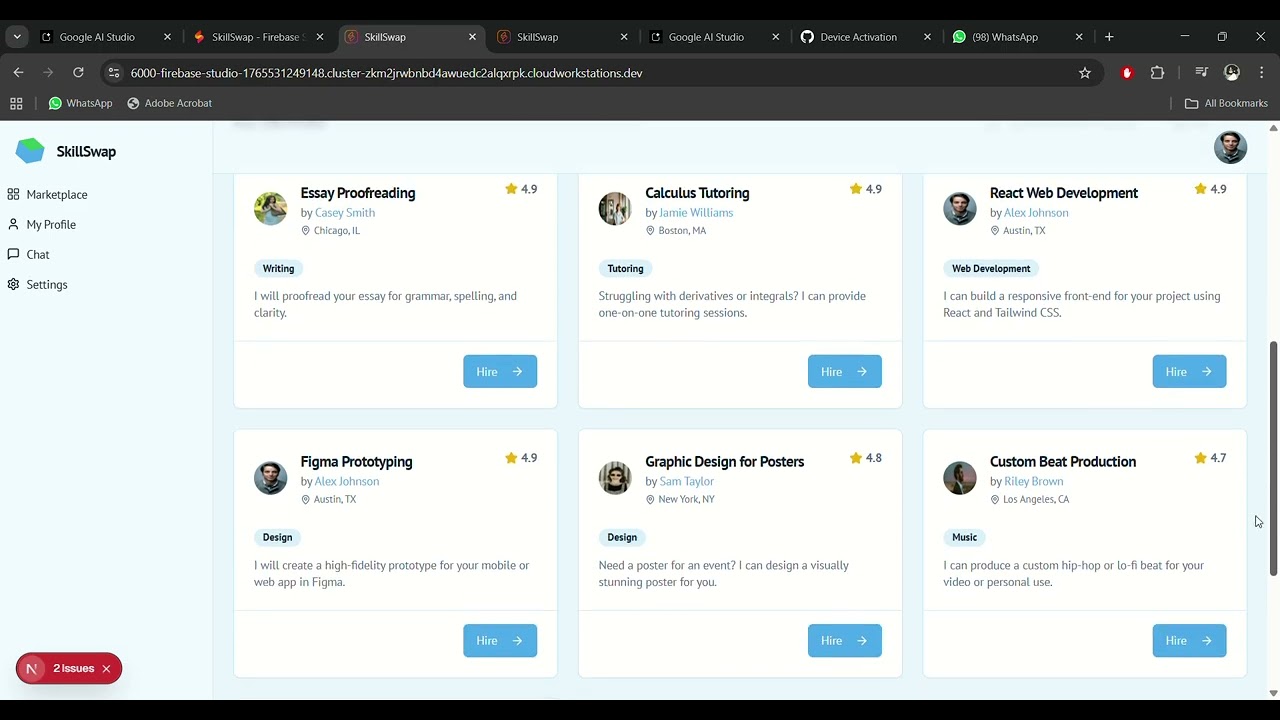 Skill swap Hana,Hafsa