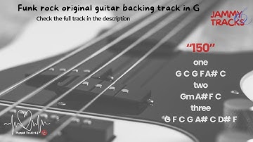 150 - funk rock guitar backing track