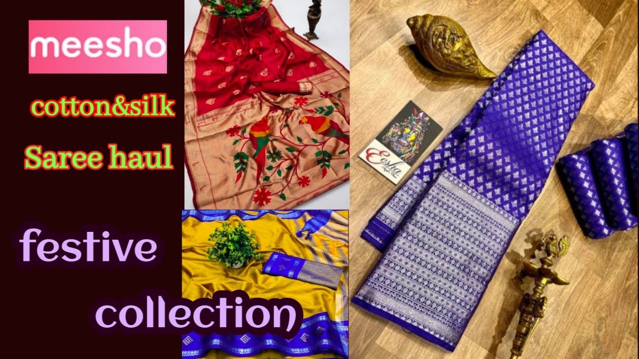 Meesho cotton &silk Saree haul Tamil🌺affordable price 👍🏼New collection YouTube