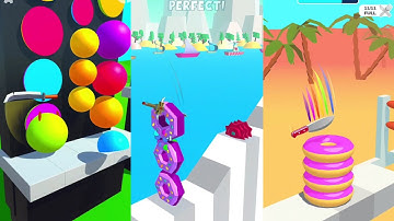 Slice All vs Slicer Knife vs Slice It All - Very Satisfying and Relaxing ASMR Slicing Game