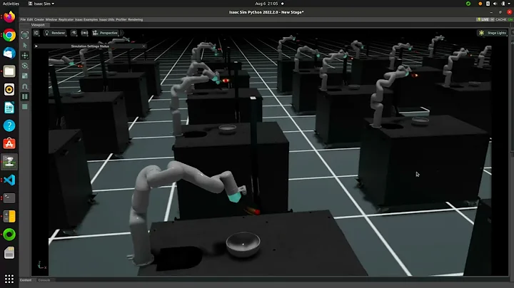 reach scoop track - reinforcement learning - Isaac sim
