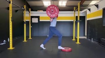 Barbell Split Squat with Floating Heel