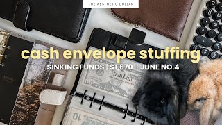 Cash Envelope Stuffing ✨☕️ $1,670 | Budgeting a Single Income Family of 6