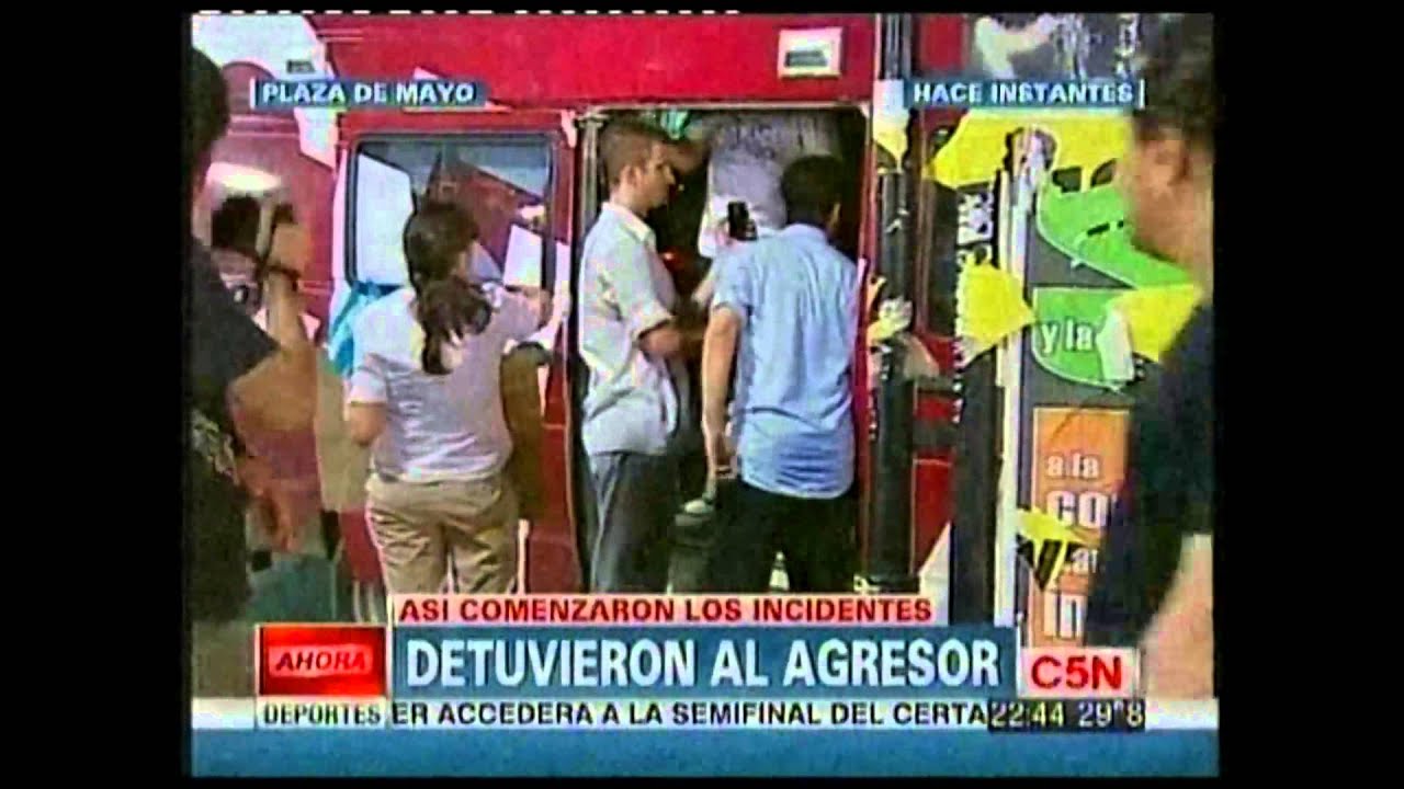 Agredieron a un periodista de C5N - YouTube