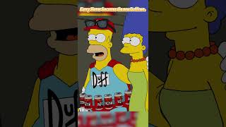 Funny Homer becomes the new Duffman.#shorts  #anime #funny