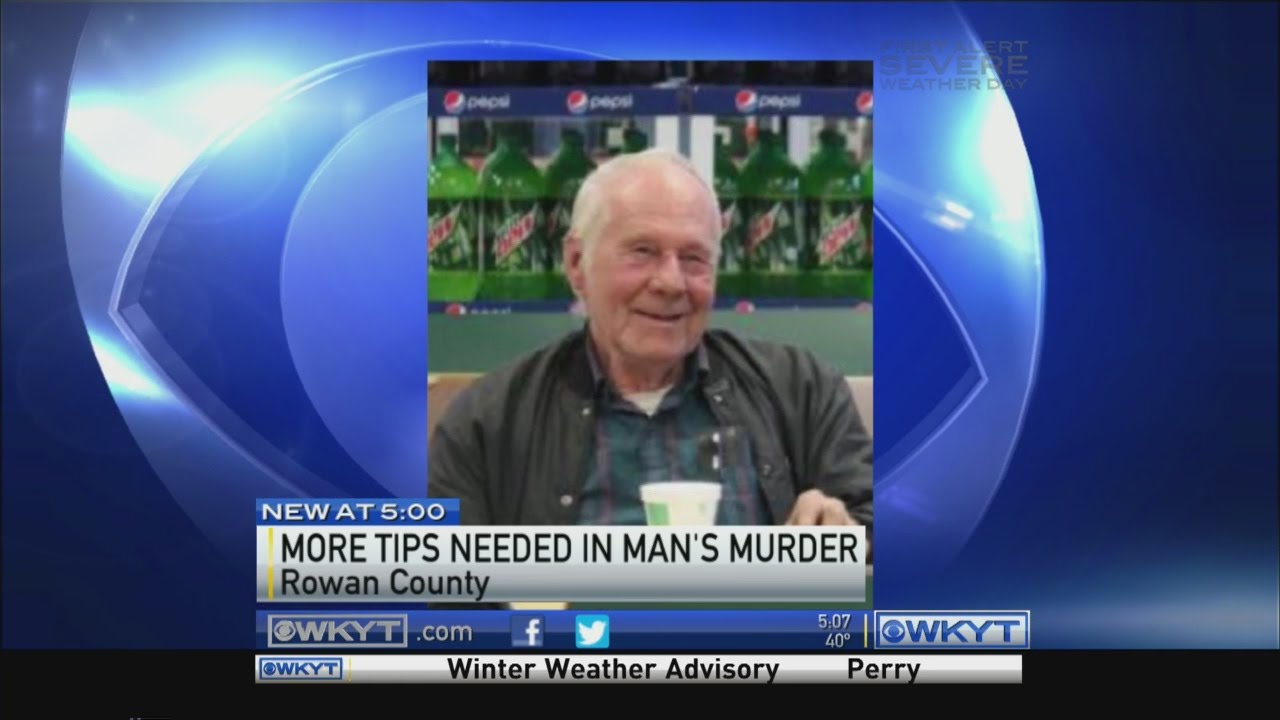 More Tips Needed In Rowan County Man s Murder YouTube