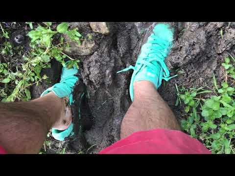 Rob's very muddy Puma sneakers