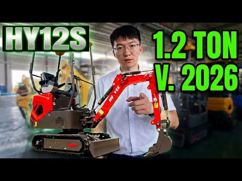 HY12S MINI EXCAVATOR HUAYEE MINI EXCAVADORA DE 1.2 TONELADAS VERSION 2026 #seetong