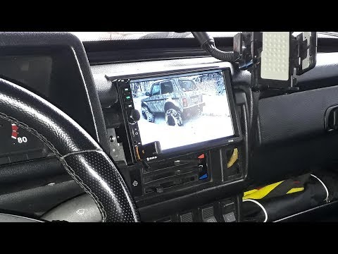2 Din магнитола установлена в Нива 21214