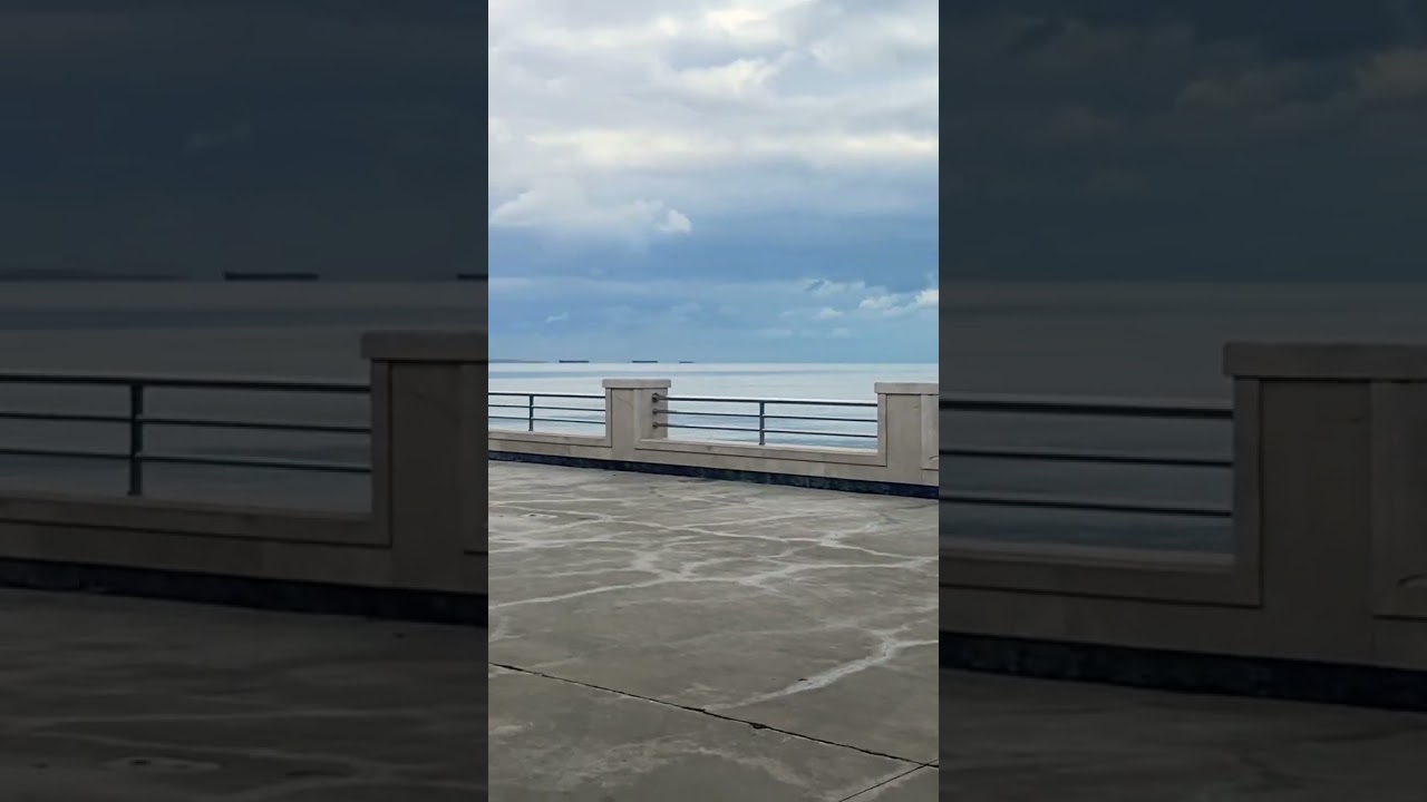 Baku city , Beautiful caspian sea 🌊 view