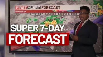 Super 7-Day Forecast: Strong storms possible Tuesday night, another chance for rain Sunday
