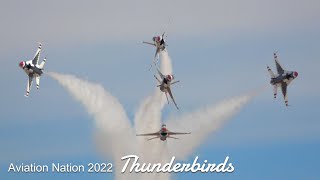 Highlight of the Thunderbirds performance Aviation Nation 2022 Nellis Air Show