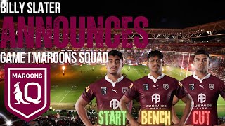 BREAKING: Queensland Maroons announce Game I squad! (My Reaction to the team)