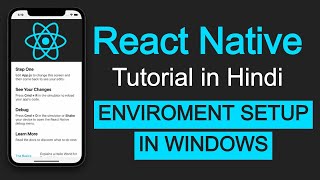 react native tutorial in hindi #2 react-native setup in windows | android environment