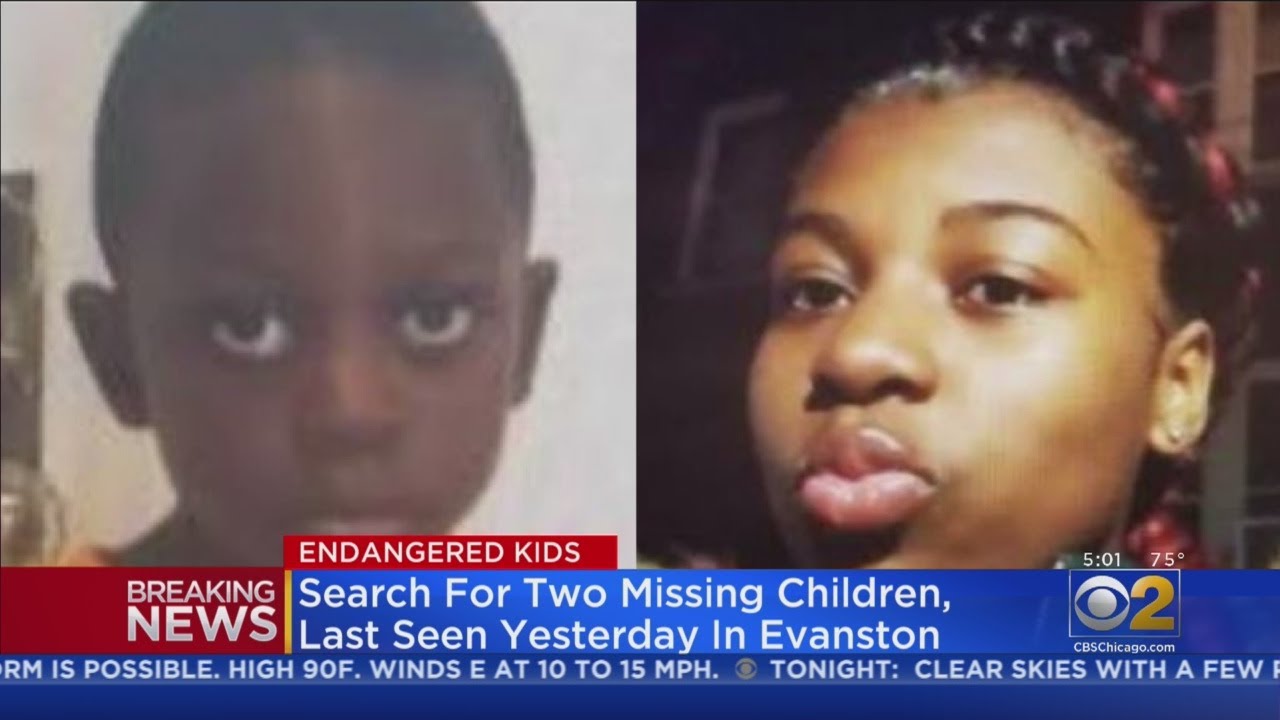 Police Searching For 2 Missing Children Last Seen In Evanston - YouTube