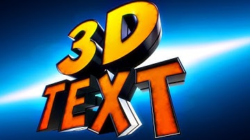 After Effects tutorial 🎁 Extrude 3D Text with Element 3D - AEplus 009