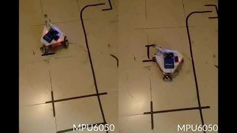 Robot omni 3 wheels with MPU6050 test