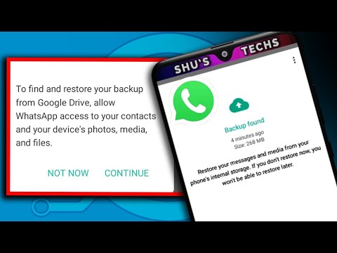 Video: Este Posibil Să Restabiliți Corespondența în WhatsApp