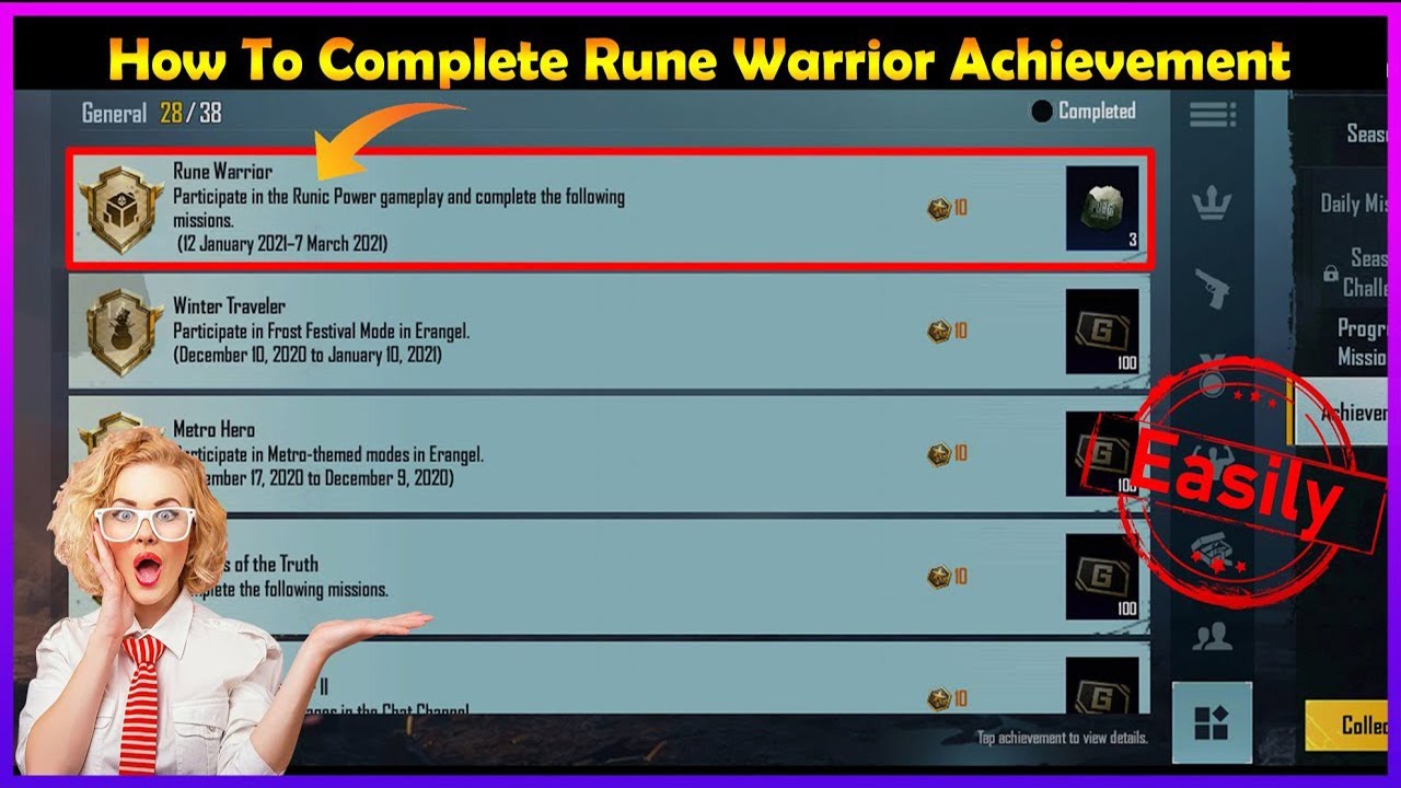 EASIEST WAY TO COMPLETE (Rune Warrior Achivement) l Complete Rune Warrior Achievement in Hindi