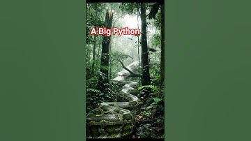 Monster Python in the Jungle?! | Ultra-Realistic AI Short #python #snake #pythonsnake #drawingpython