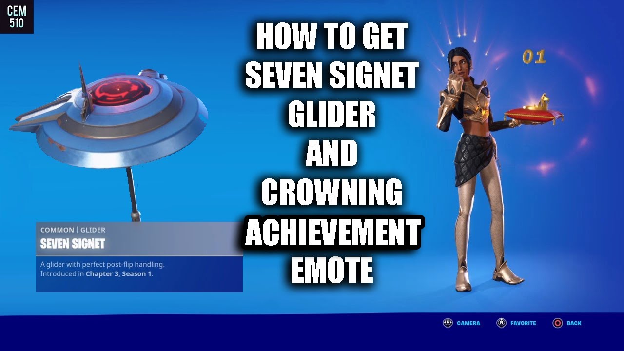 How to get Seven Glider & Crowning Achievement Emote for Free in