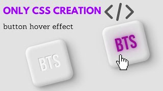 Only CSS neumorphism hover effect || neon light on hover neumorphism trick