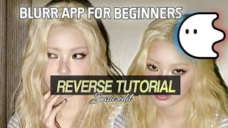 Want how to do a “REVERSE EDIT” on Blurr app | watch to the end  screenshot 3