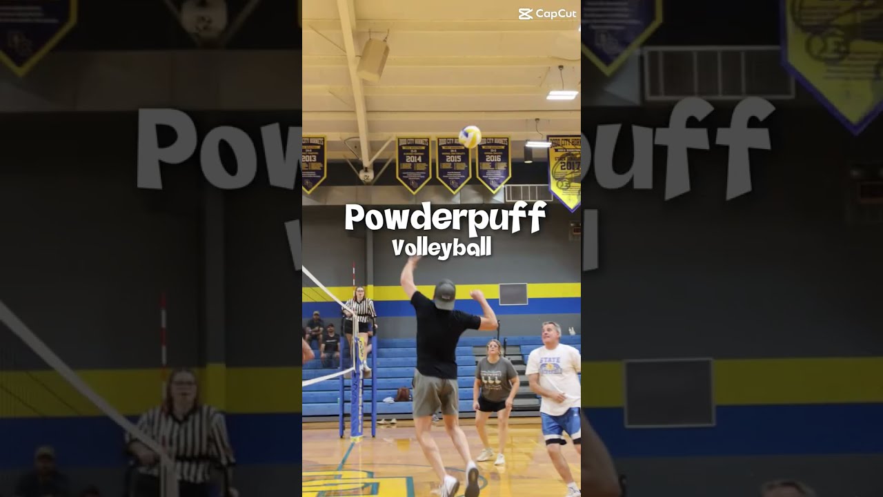Video preview image of Powder puff volleyball; click to visit the ParentSquare post with the video