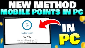 New Method To Get Microsoft Rewards Mobile Points On Pc ( Computer )