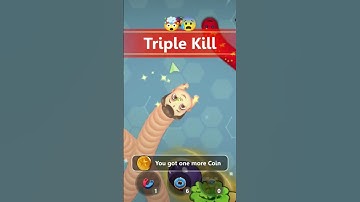 😰 😱worms zone io  worms zone magic game play snake game saamp wala game krishnagamer9.0