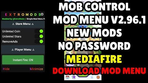 Mob Control Mod Menu v2.96.1 - Unlock All Features and More! 🚀