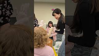 Highland Township Public Library - Kanako showing the teens how to make mochi!