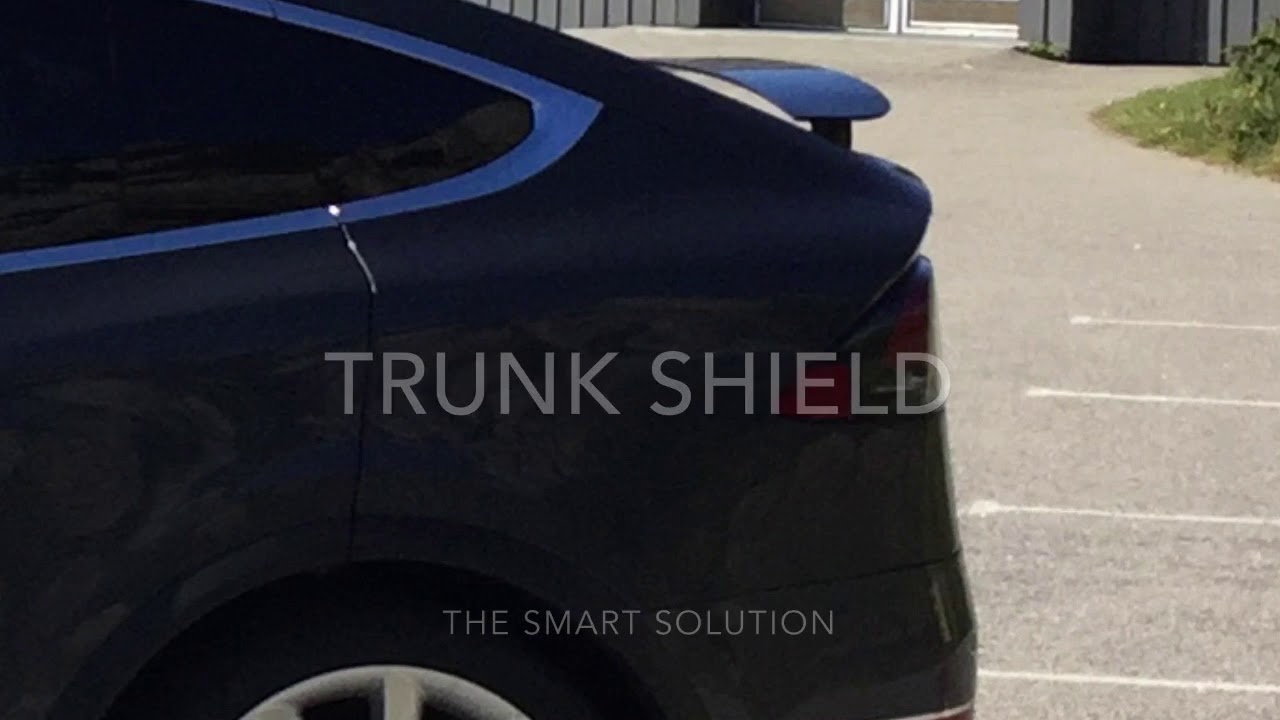 Trunk shield Tesla Model X YouTube