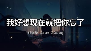 Download lagu 張靚穎 Jane Zhang - 我好想現在就把你忘了 Wo Hao Xiang Xian Zai Jiu Ba Ni Wang Le 拼音歌词/Pinyin Lyrics Video