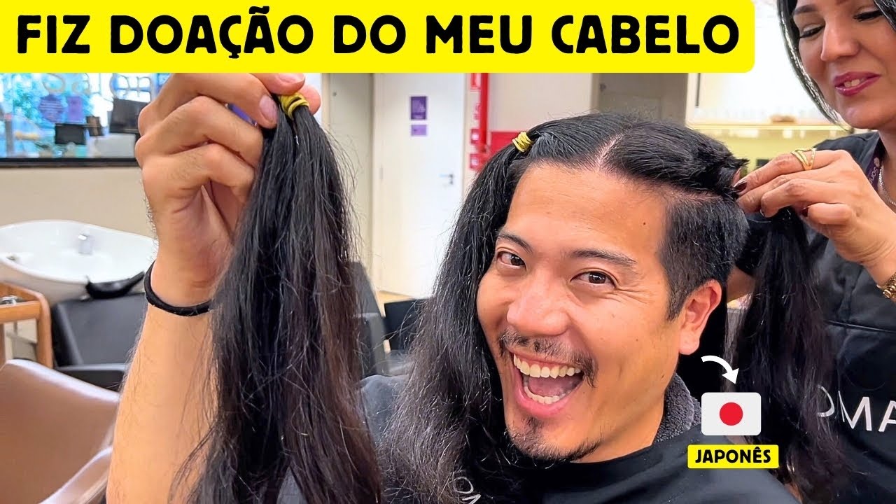 Fiz doação do meu cabelo em São Paulo