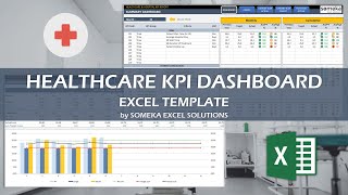 Healthcare KPI Dashboard Excel Template | 23 Key Metrics for Healthcare Industry