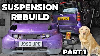 Smart Fortwo 450 Full Front Suspension Rebuild - Part 1 - Shock Absorbers, Springs & More by Jon Coupland Cars 1,440 views 1 month ago 32 minutes