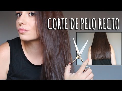 Corte de pelo recto en casa a ti misma.