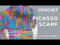 Crochet Picasso Yarn Scarf | Crochet Block Stitch (Easy & Quick!)