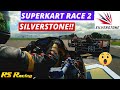 250 Superkart - Race 2 at Silverstone! Intense Battles around the F1 Circuit!