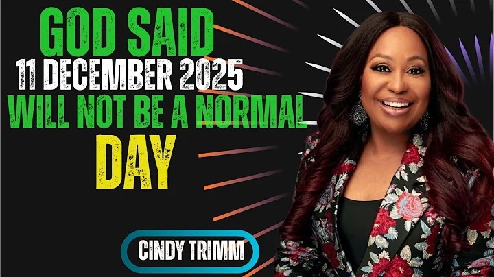 God Said 11 December 2025 Will Not Be a Normal Day  Dr. Cindy Trimm Prophetic  & Breakthrough Prayer