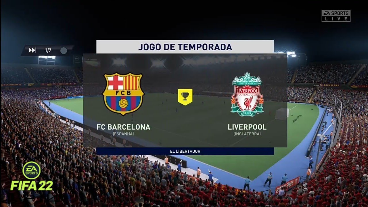 Temporadas Do FIFA Online Barcelona X Liverpool  Divisão 5  . Ps4