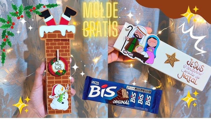 Arquivo Grátis! 2 Lembrancinhas de Natal – Embalagens para Bis